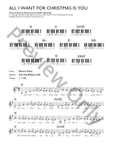 All I Want for Christmas Is You piano sheet music cover